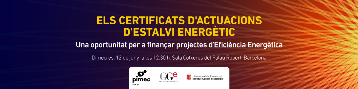 Els certificats d'Actuacions d'Estalvi Energètic. Una oportunitat per a finançar projectes d'Eficiència Energètica