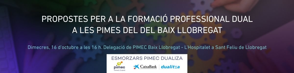 Propostes per a la formació professional dual a les pimes del Baix Llobregat