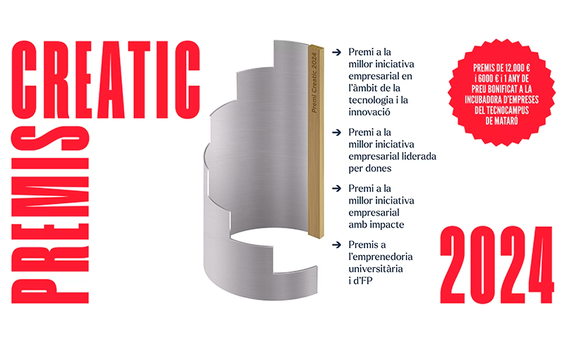 PIMEC vuelve a colaborar en la 24.ª edición de los Premios Creatic, una nueva oportunidad de reconocimiento a los mejores proyectos emprendedores del territorio