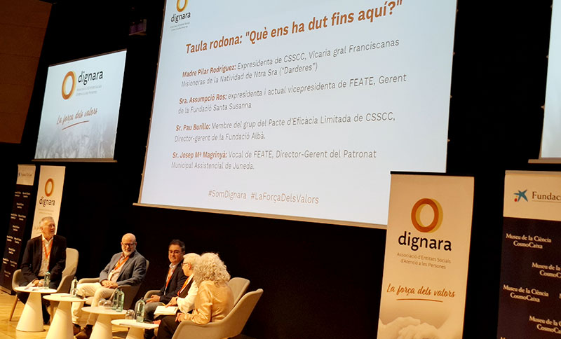 Neix DIGNARA, la nova associació d’entitats socials d’atenció a les persones impulsada per CSSCC i FEATE
