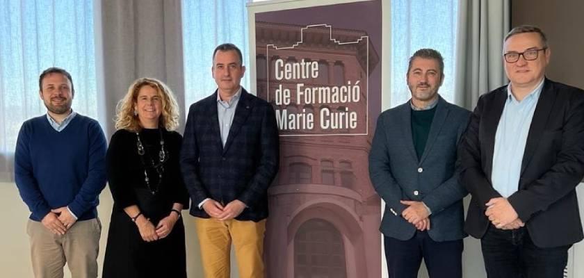 PIMEC Maresme-Barcelonès Nord visita el Centre de Formació Marie Curie amb representants de l’Ajuntament de Santa Coloma de Gramenet