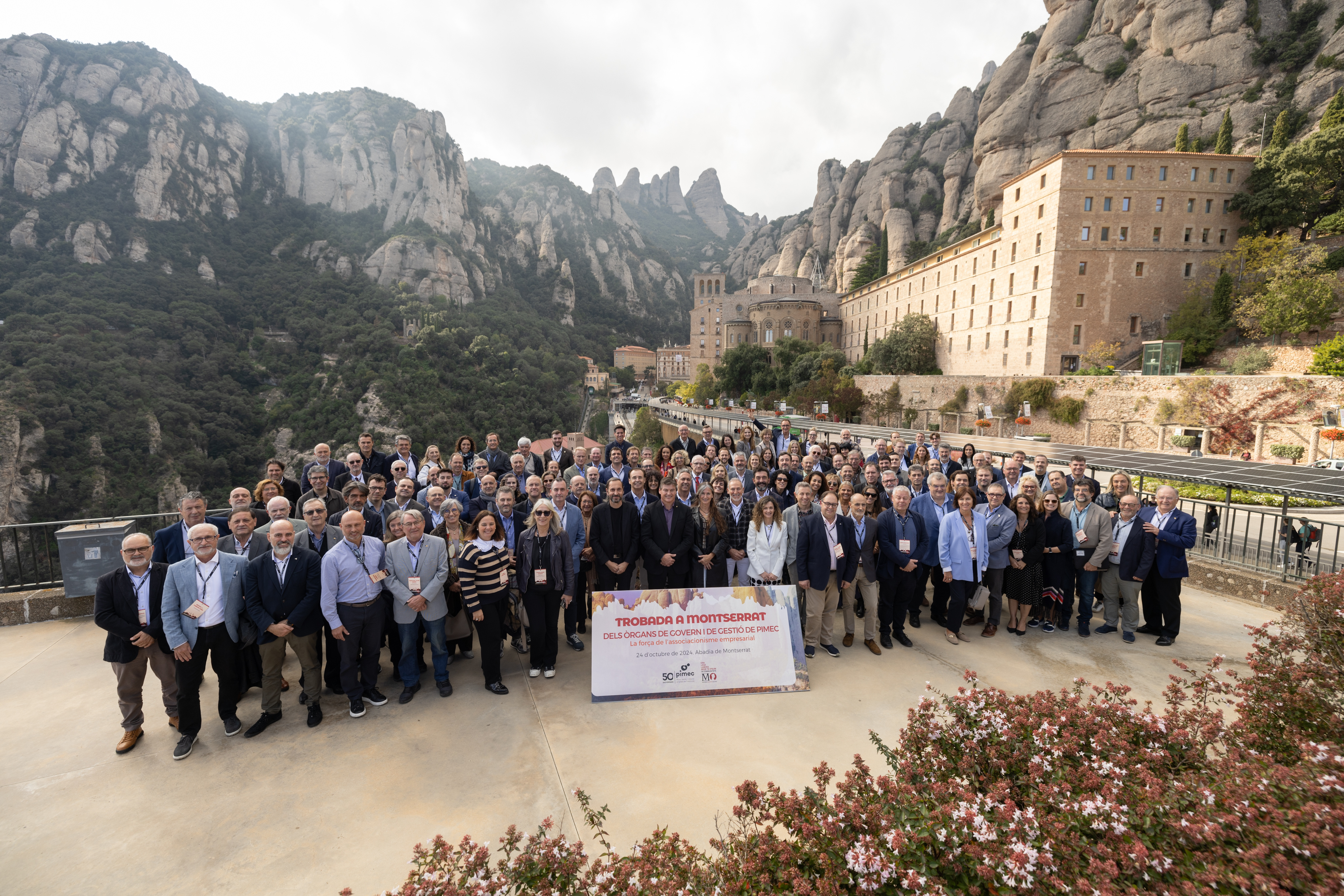 Els òrgans de govern i gestió de PIMEC es reuneixen a l’Abadia de Montserrat per fer una valoració de les fites assolides i parlar de les línies estratègiques