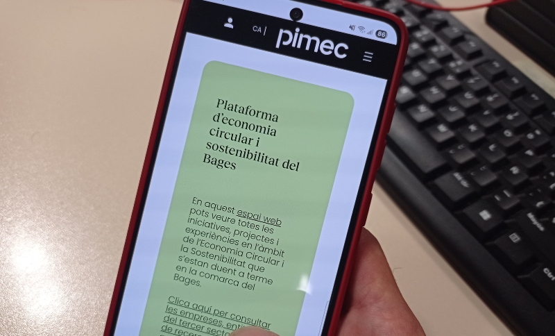 L’Ajuntament de Manresa i Pimec promocionen la Plataforma d’Economia Circular del Bages per donar a conèixer casos d’èxit del territori
